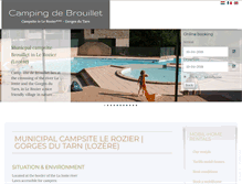 Tablet Screenshot of camping-lerozier.com